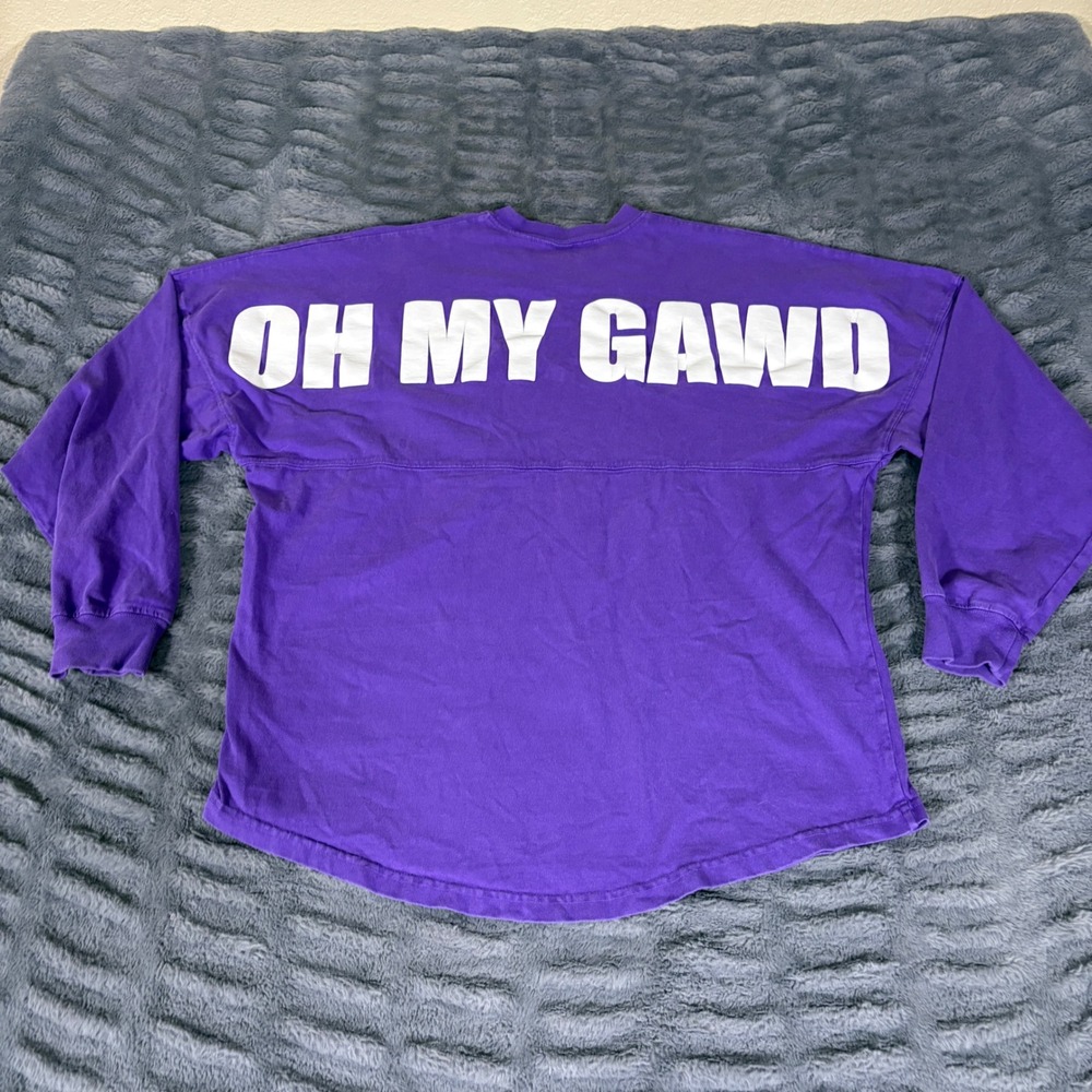 Spirit Jersey Friends TV Show Oh My Gawd Purple Long Sleeve Shirt Mens S Small